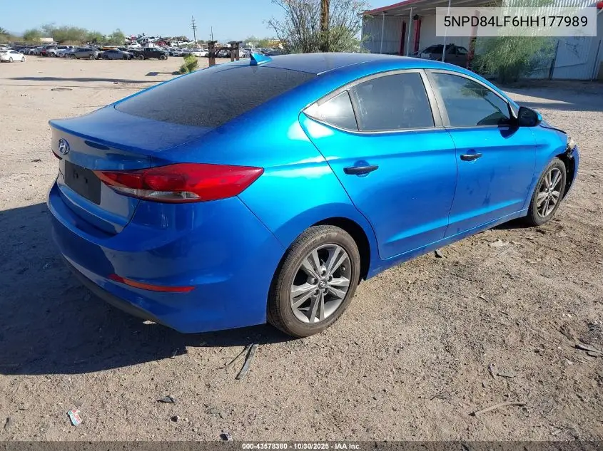 5NPD84LF6HH177989 2017 Hyundai Elantra Value Edition