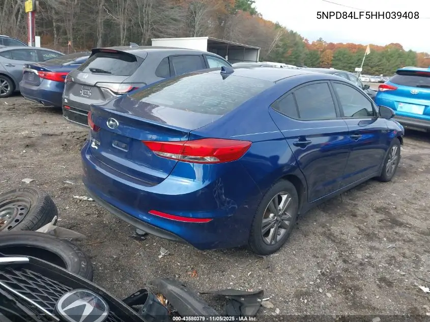5NPD84LF5HH039408 2017 Hyundai Elantra Se