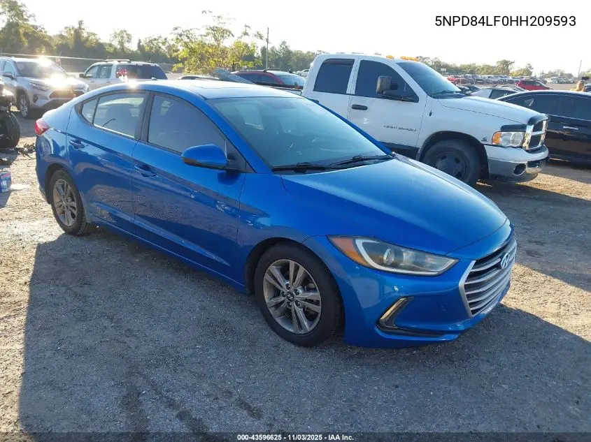 5NPD84LF0HH209593 2017 Hyundai Elantra Value Edition
