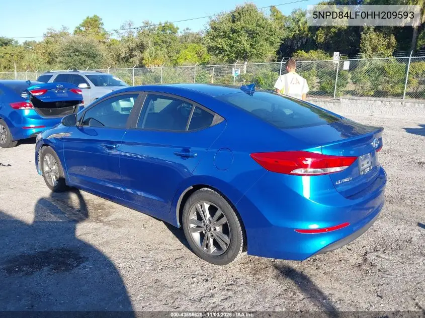 5NPD84LF0HH209593 2017 Hyundai Elantra Value Edition