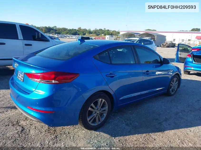 5NPD84LF0HH209593 2017 Hyundai Elantra Value Edition