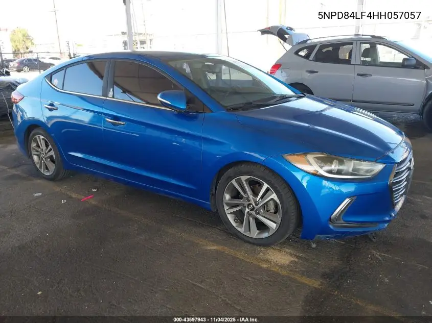 5NPD84LF4HH057057 2017 Hyundai Elantra Limited