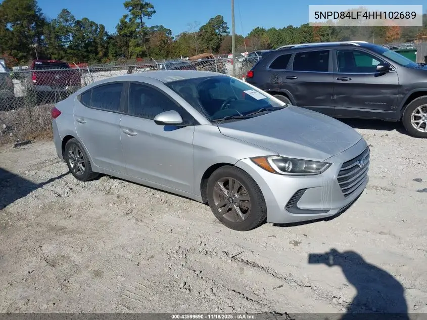 5NPD84LF4HH102689 2017 Hyundai Elantra Se