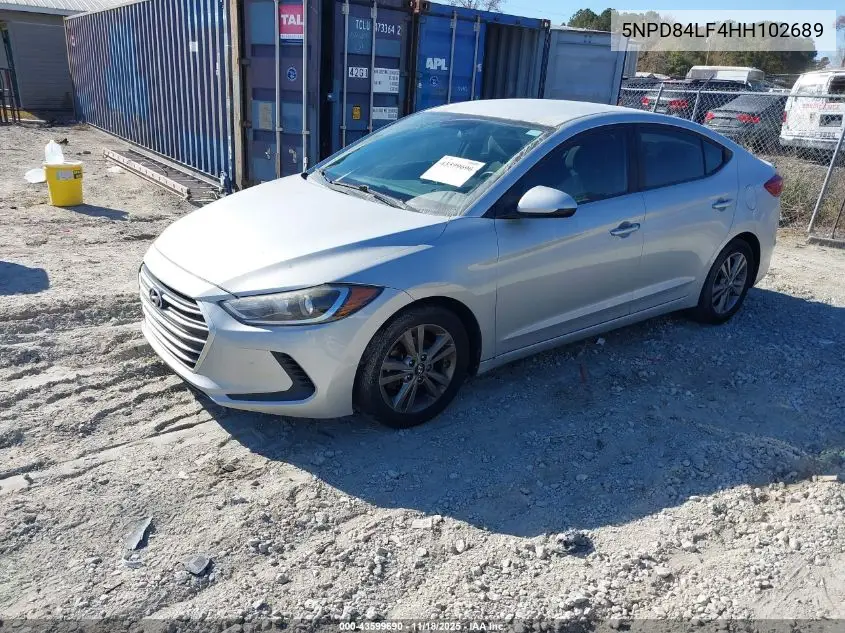 5NPD84LF4HH102689 2017 Hyundai Elantra Se