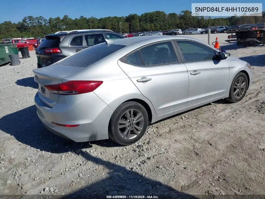5NPD84LF4HH102689 2017 Hyundai Elantra Se