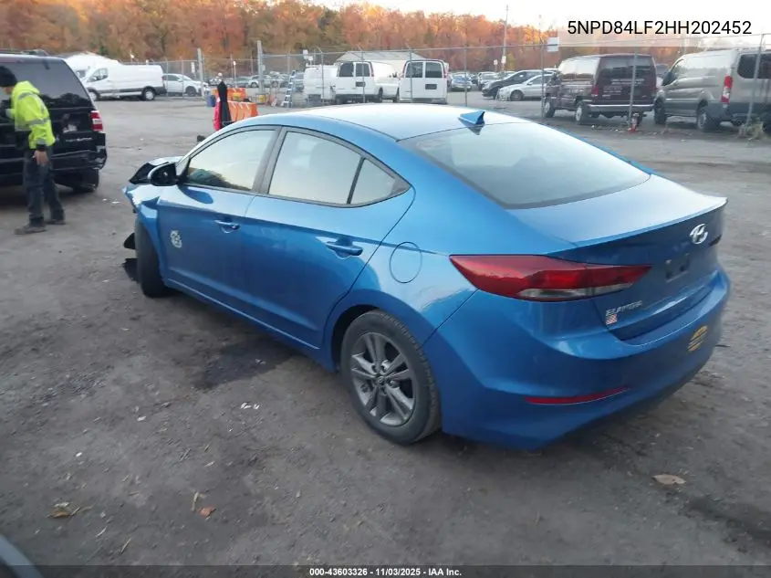 5NPD84LF2HH202452 2017 Hyundai Elantra Value Edition