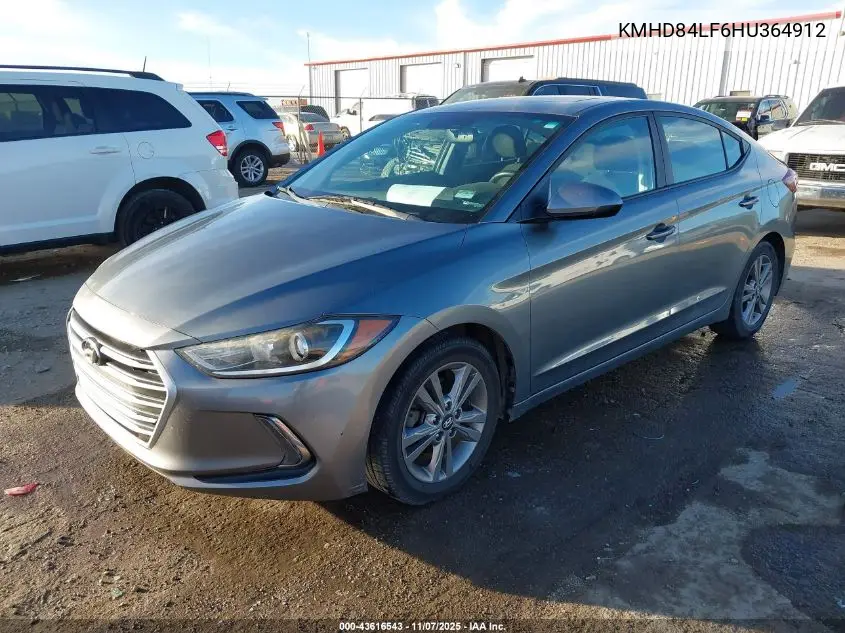 KMHD84LF6HU364912 2017 Hyundai Elantra Value Edition