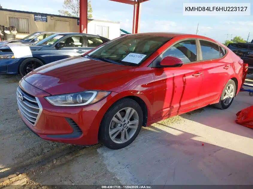 KMHD84LF6HU223127 2017 Hyundai Elantra Se