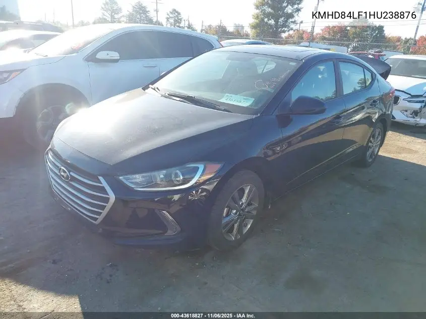 KMHD84LF1HU238876 2017 Hyundai Elantra Value Edition