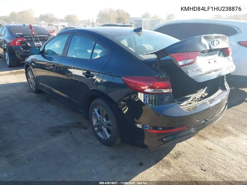 KMHD84LF1HU238876 2017 Hyundai Elantra Value Edition