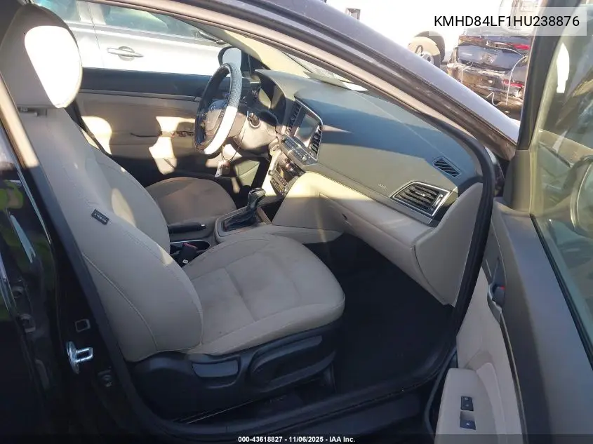 KMHD84LF1HU238876 2017 Hyundai Elantra Value Edition