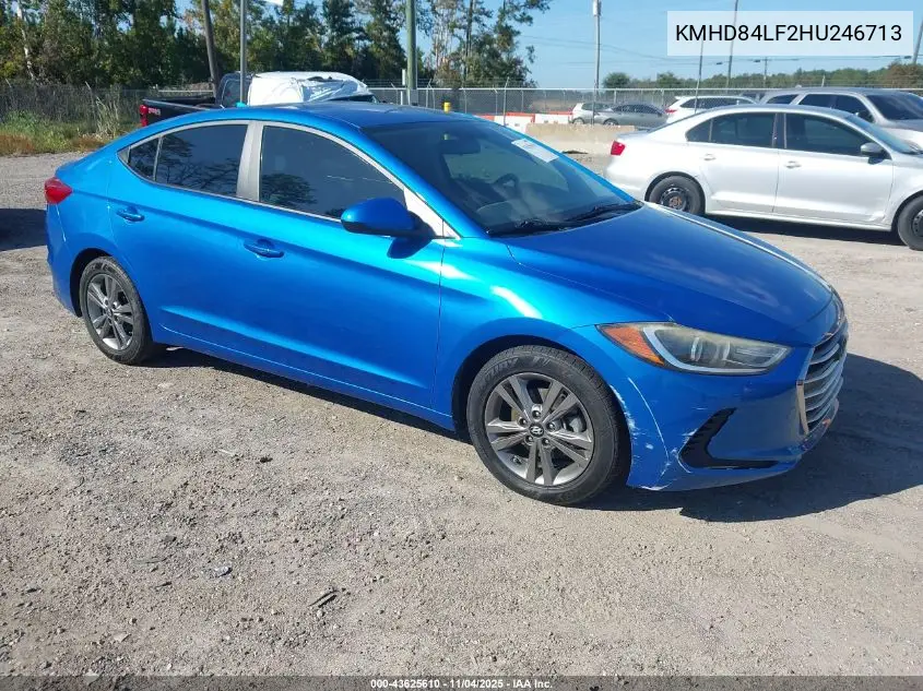 KMHD84LF2HU246713 2017 Hyundai Elantra Se