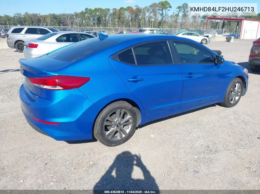 KMHD84LF2HU246713 2017 Hyundai Elantra Se