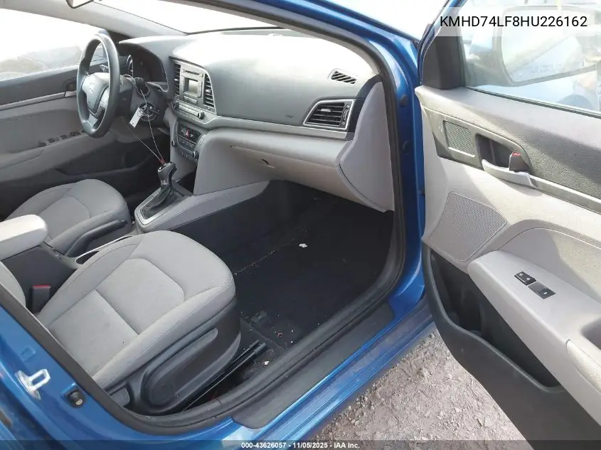 KMHD74LF8HU226162 2017 Hyundai Elantra Se