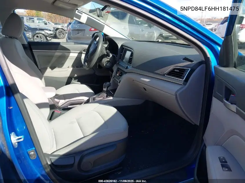 5NPD84LF6HH181475 2017 Hyundai Elantra Se