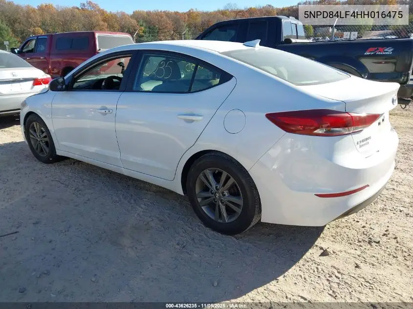 5NPD84LF4HH016475 2017 Hyundai Elantra Se