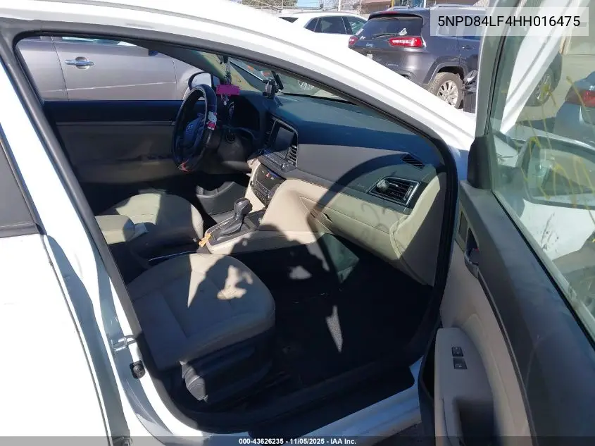 5NPD84LF4HH016475 2017 Hyundai Elantra Se