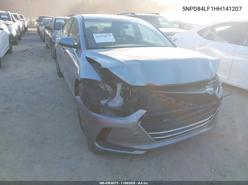 5NPD84LF1HH141207 2017 Hyundai Elantra Se