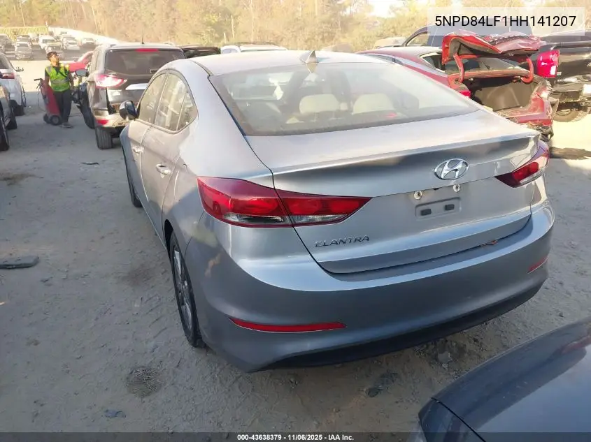 5NPD84LF1HH141207 2017 Hyundai Elantra Se