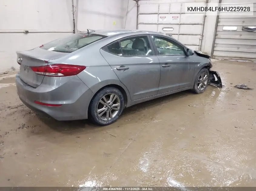 KMHD84LF6HU225928 2017 Hyundai Elantra Se