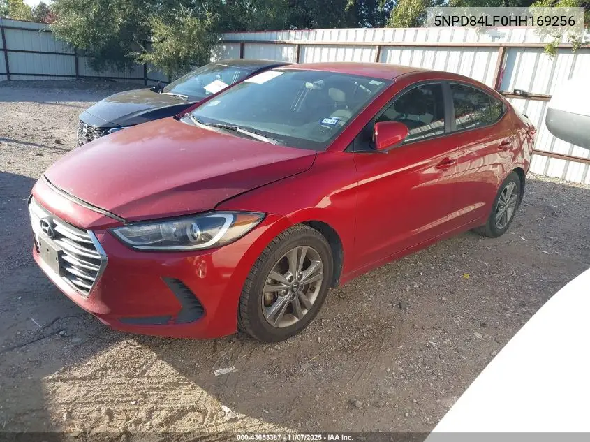 5NPD84LF0HH169256 2017 Hyundai Elantra Se
