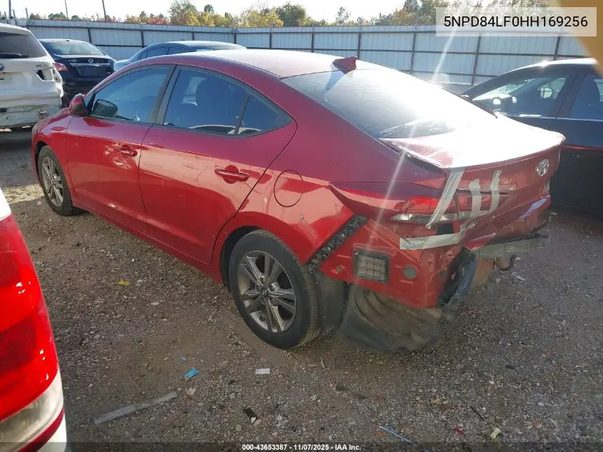 5NPD84LF0HH169256 2017 Hyundai Elantra Se