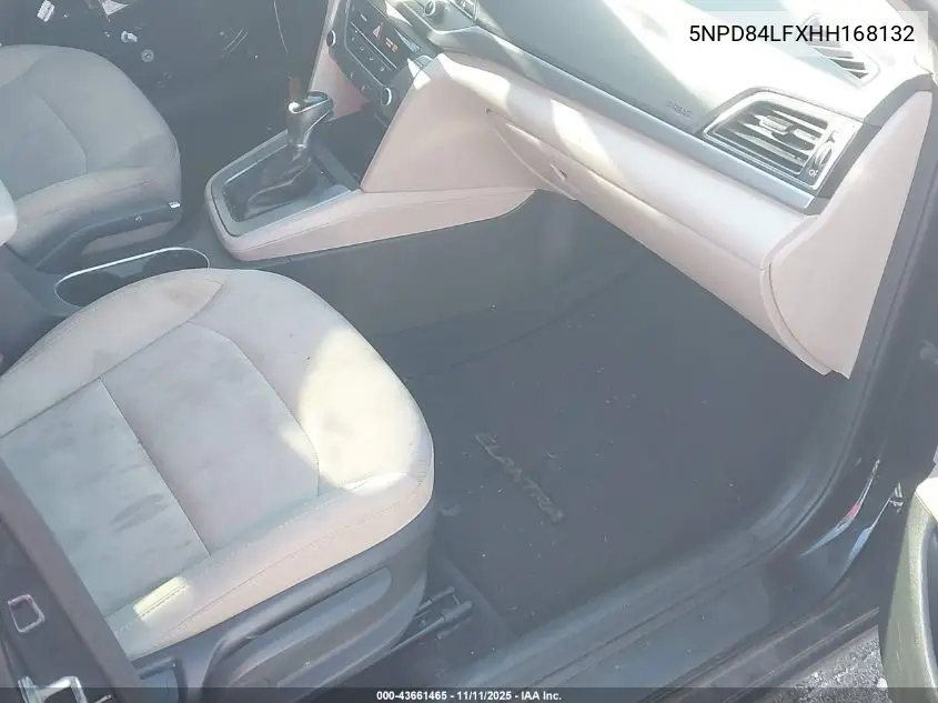 5NPD84LFXHH168132 2017 Hyundai Elantra Se