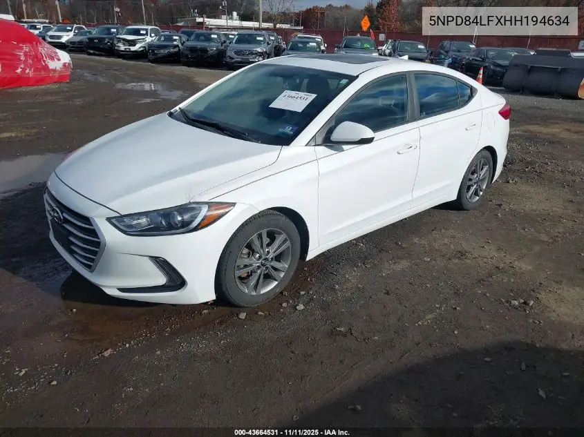 5NPD84LFXHH194634 2017 Hyundai Elantra Value Edition