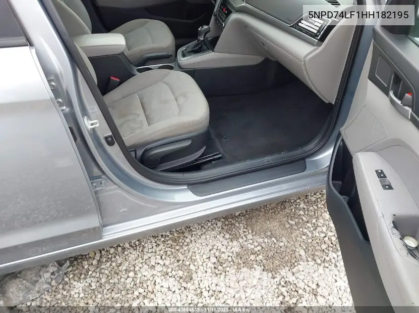 5NPD74LF1HH182195 2017 Hyundai Elantra Se
