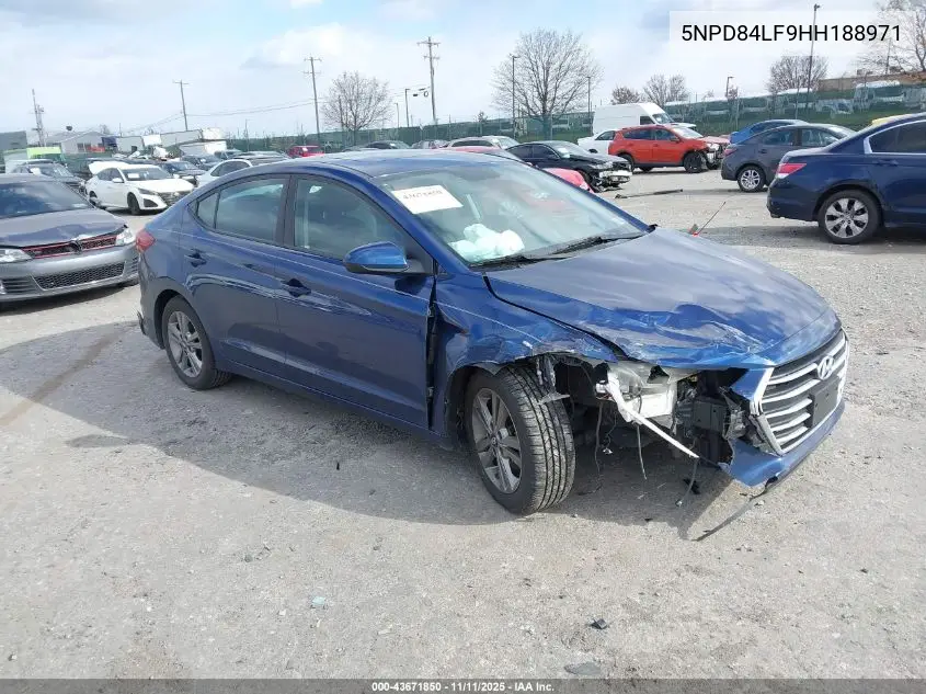 5NPD84LF9HH188971 2017 Hyundai Elantra Value Edition