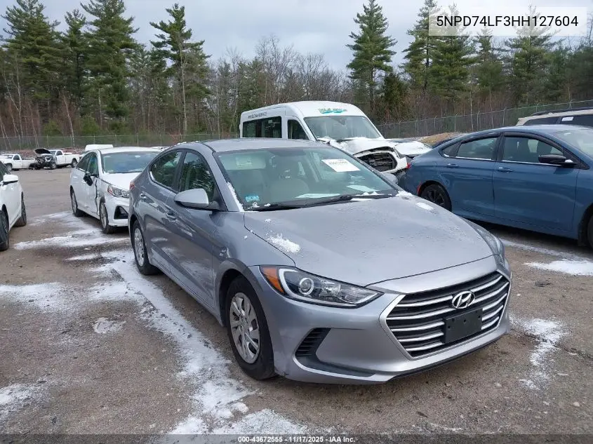 5NPD74LF3HH127604 2017 Hyundai Elantra Se