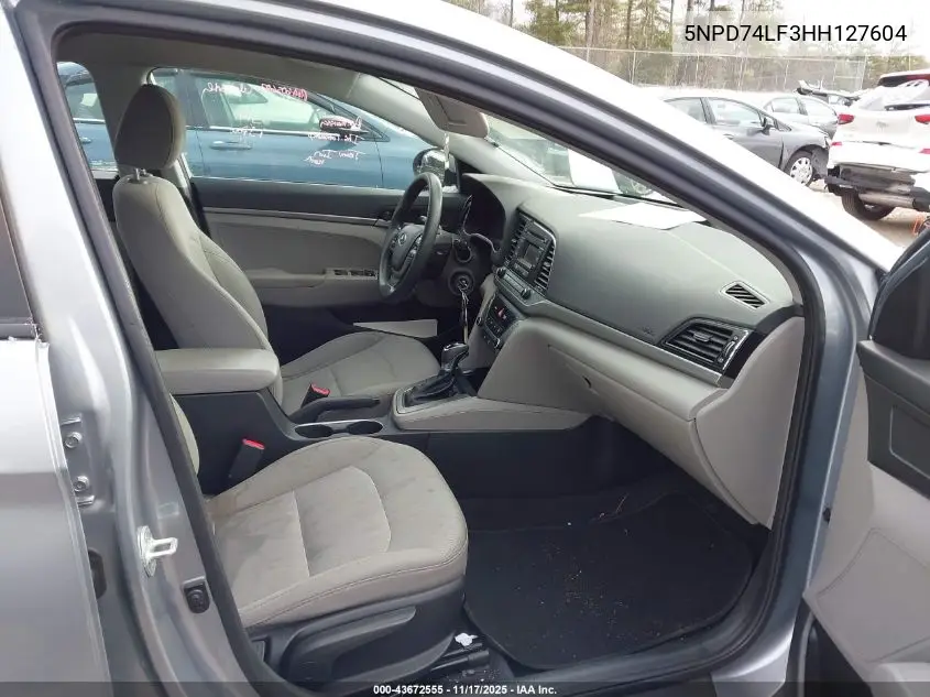 5NPD74LF3HH127604 2017 Hyundai Elantra Se