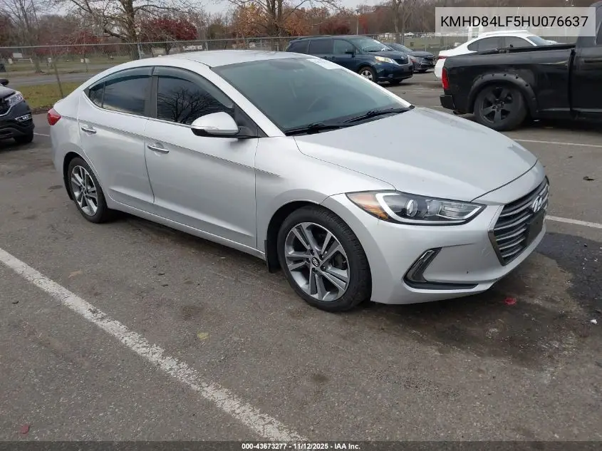 KMHD84LF5HU076637 2017 Hyundai Elantra Limited