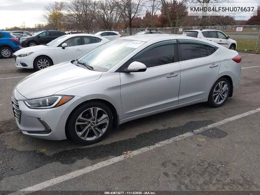 KMHD84LF5HU076637 2017 Hyundai Elantra Limited