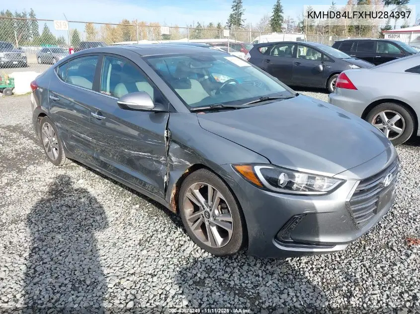 KMHD84LFXHU284397 2017 Hyundai Elantra Limited