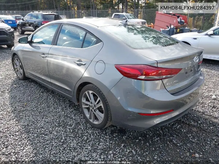 KMHD84LFXHU284397 2017 Hyundai Elantra Limited