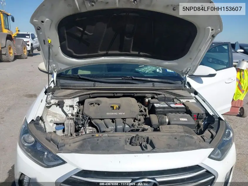 5NPD84LF0HH153607 2017 Hyundai Elantra Value Edition