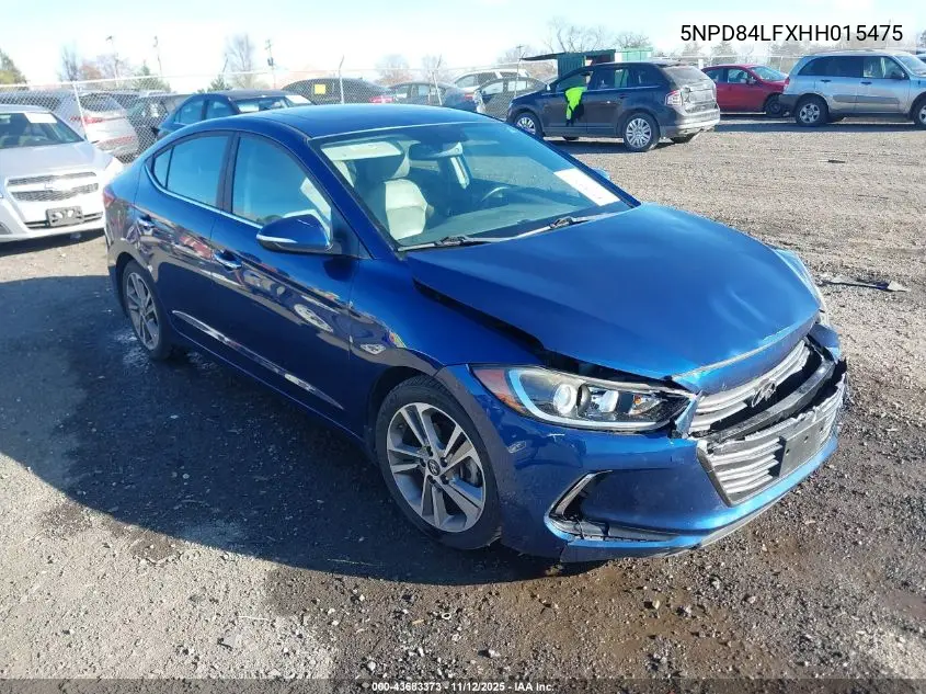 5NPD84LFXHH015475 2017 Hyundai Elantra Limited