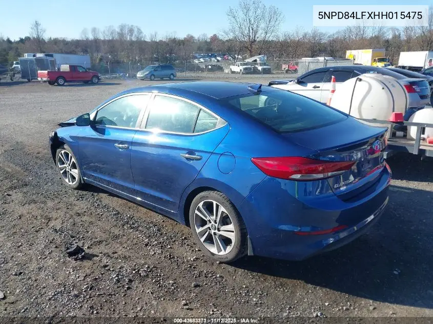 5NPD84LFXHH015475 2017 Hyundai Elantra Limited