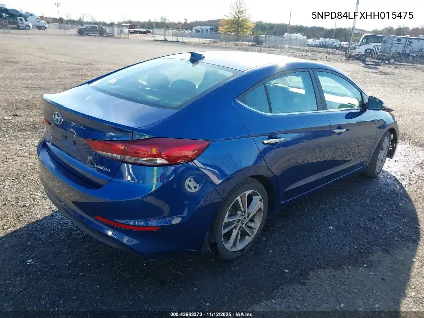 5NPD84LFXHH015475 2017 Hyundai Elantra Limited