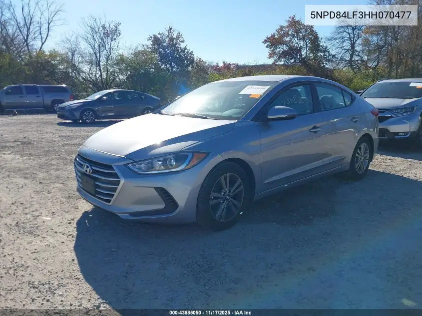 5NPD84LF3HH070477 2017 Hyundai Elantra Se