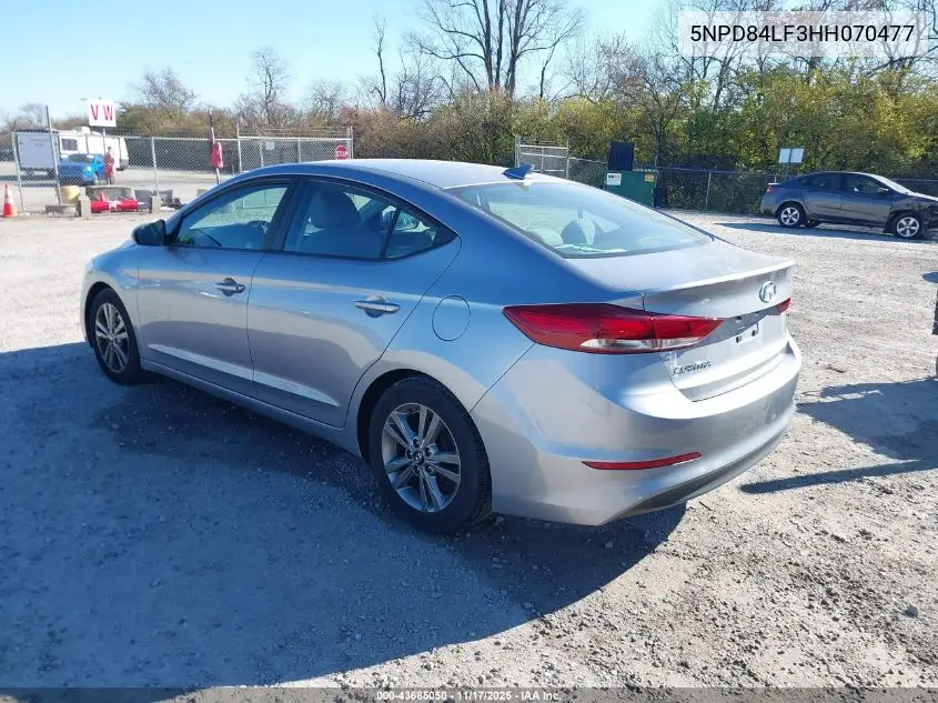 5NPD84LF3HH070477 2017 Hyundai Elantra Se