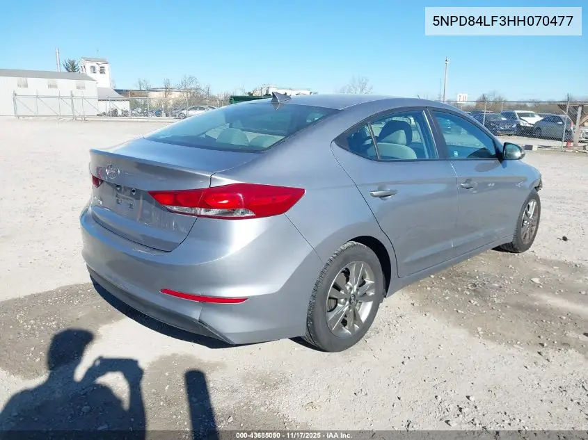 5NPD84LF3HH070477 2017 Hyundai Elantra Se