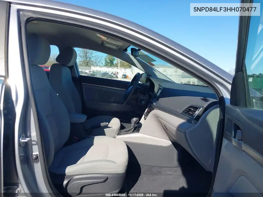 5NPD84LF3HH070477 2017 Hyundai Elantra Se