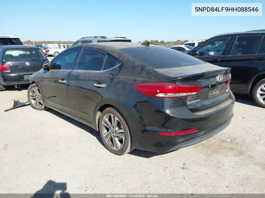 5NPD84LF9HH088546 2017 Hyundai Elantra Limited