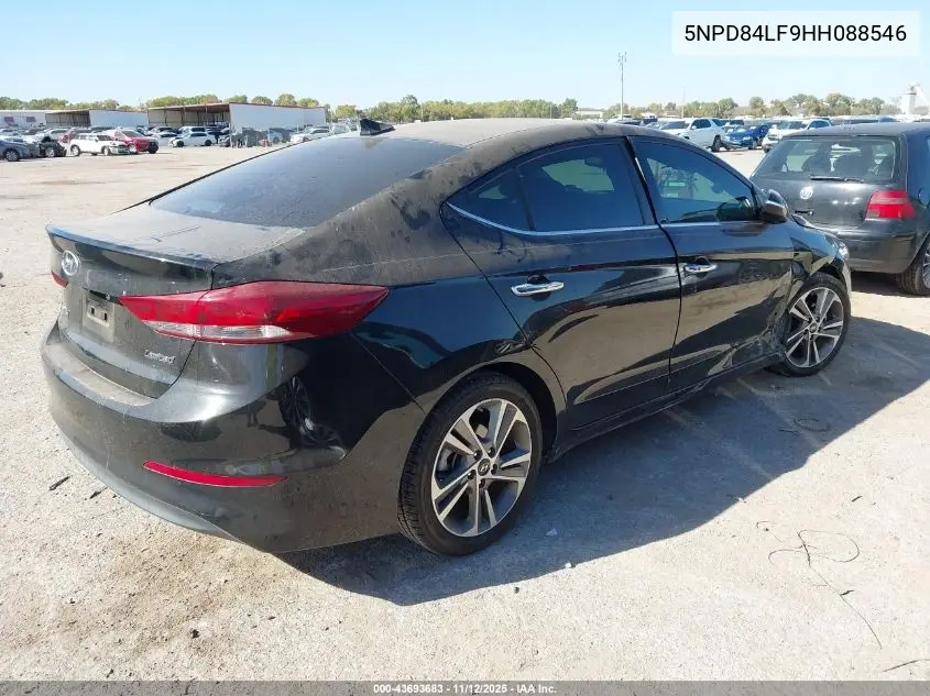 5NPD84LF9HH088546 2017 Hyundai Elantra Limited