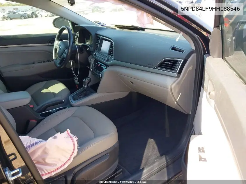 5NPD84LF9HH088546 2017 Hyundai Elantra Limited