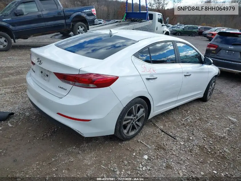 5NPD84LF8HH064979 2017 Hyundai Elantra Limited