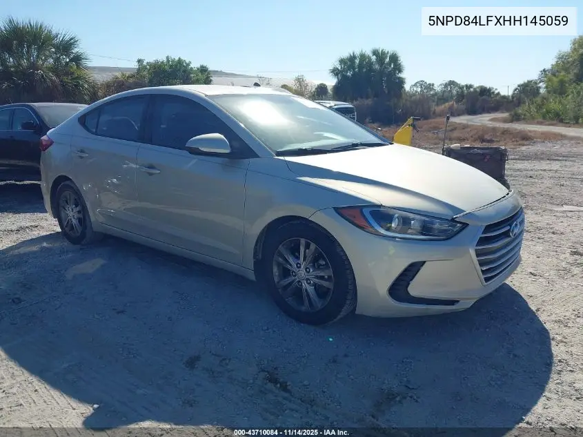 5NPD84LFXHH145059 2017 Hyundai Elantra Se