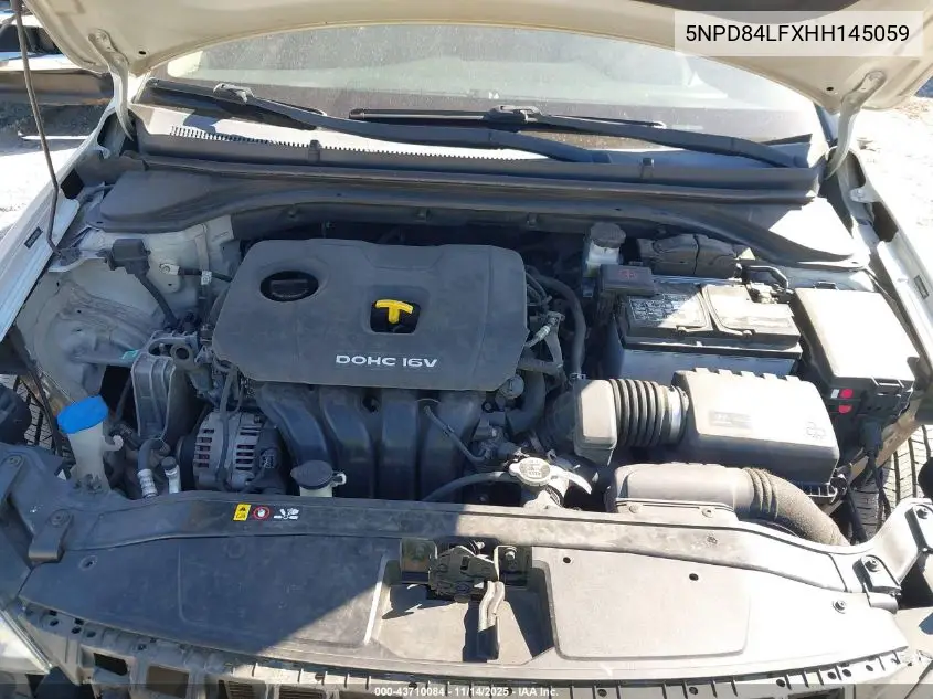 5NPD84LFXHH145059 2017 Hyundai Elantra Se